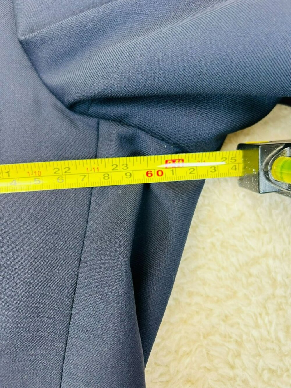 Ralph Lauren Mens Navy Blazer Gold Buttons Size 33 Wool Blend Classic Two-Button - Picture 6 of 9